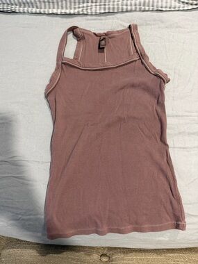 Skims Women's Ribbed Tank Top - Mauve